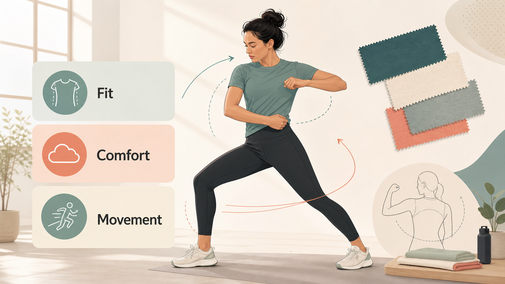Editorial illustration for How Performance Apparel Should Fit, Feel and Perform
